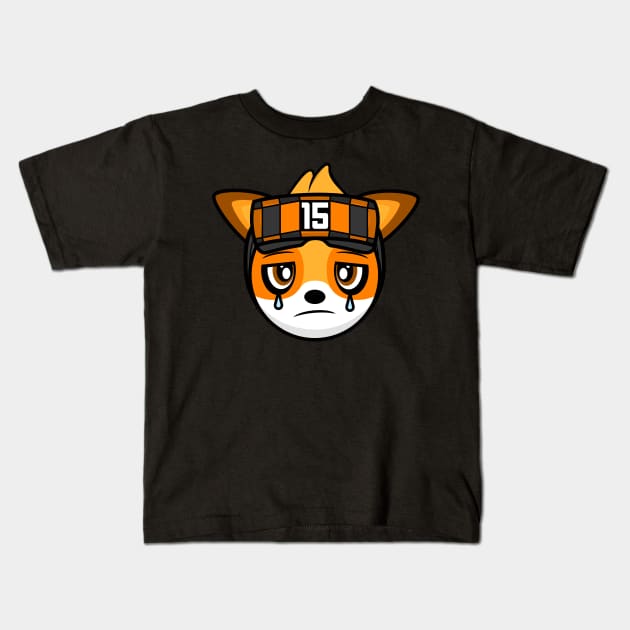 Sad Gamer Fox Strattzr Kids T-Shirt by MOULE